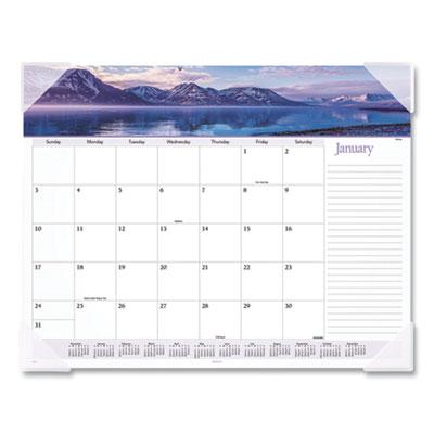 View larger image of Landscape Panoramic Desk Pad, Landscapes Photography, 22 x 17, White Sheets, Clear Corners, 12-Month (Jan to Dec): 2024