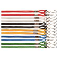 Lanyard, Metal J-Hook Fastener, 20" Long, Assorted Colors, 12/Pack