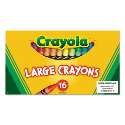 View larger image of Large Crayons, Lift Lid Box, 16 Colors/box