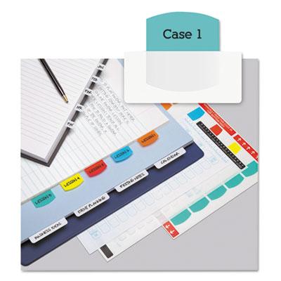 View larger image of Laser Printable Index Tabs, 1/5-Cut, Assorted Colors, 1.13" Wide, 100/Pack