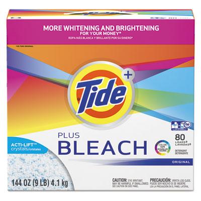 View larger image of Laundry Detergent With Bleach, Tide Original Scent, Powder, 144 Oz Box, 2/carton