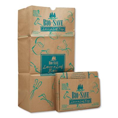 View larger image of Lawn and Leaf Bags, 30 gal, 16" x 35", Kraft, 50 Bags