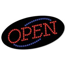 LED OPEN Sign, 10.5 x 20.13, Red and Blue Graphics