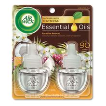 Life Scents Scented Oil Refills, Paradise Retreat, 0.67 oz, 2/Pack, 6 Packs/Carton