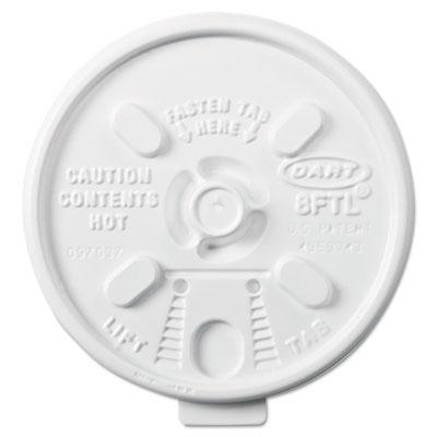 View larger image of Lift n' Lock Plastic Hot Cup Lids, 6-10oz Cups, White, 1000/Carton