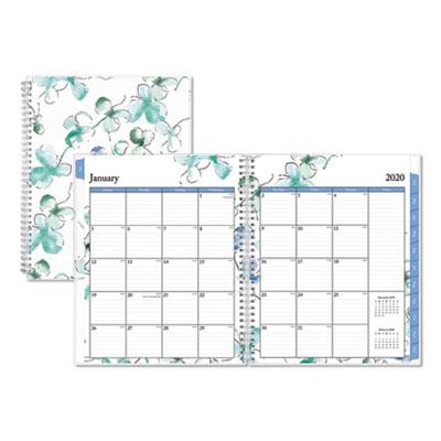 View larger image of Lindley Weekly/Monthly Planner, Lindley Floral Artwork, 11 x 8.5, White/Blue/Green Cover, 12-Month (Jan to Dec): 2024