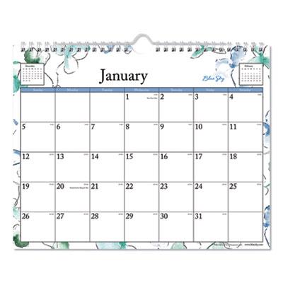 View larger image of Lindley Wall Calendar, Lindley Floral Artwork, 11 x 8.75, White/Multicolor Sheets, 12-Month (Jan to Dec): 2024