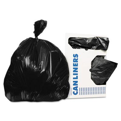 View larger image of Linear Low-Density Can Liners, 30 gal, 0.9 mil, 30" x 36", Black, 200/Carton