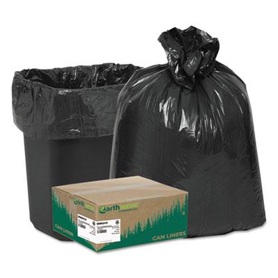 View larger image of Linear Low Density Recycled Can Liners, 10 gal, 0.85 mil, 24" x 23", Black, 25 Bags/Roll, 20 Rolls/Carton