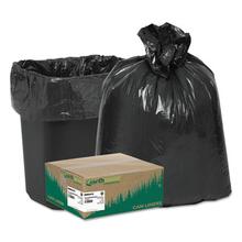 Linear Low Density Recycled Can Liners, 10 gal, 0.85 mil, 24" x 23", Black, 25 Bags/Roll, 20 Rolls/Carton