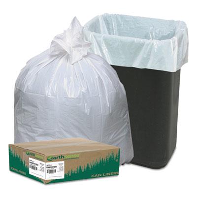 View larger image of Linear-Low-Density Recycled Tall Kitchen Bags, 13 gal, 0.85 mil, 24" x 33", White, 15 Bags/Roll, 10 Rolls/Box