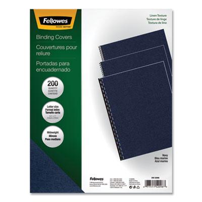 View larger image of Linen Texture Binding System Covers, 11 x 8-1/2, Navy, 200/Pack
