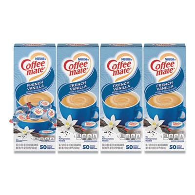 View larger image of Liquid Coffee Creamer, French Vanilla, 0.38 Oz Mini Cups, 50/box, 4 Boxes/carton, 200 Total/carton