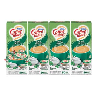 View larger image of Liquid Coffee Creamer, Irish Creme, 0.38 oz Mini Cups, 50/Box, 4 Boxes/Carton, 200 Total/Carton