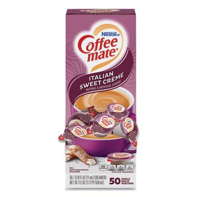 View larger image of Liquid Coffee Creamer, Italian Sweet Creme, 0.38 oz Mini Cups, 50/Box