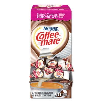 View larger image of Liquid Coffee Creamer, Salted Caramel Chocolate, 0.38 oz Mini Cups, 50/Box
