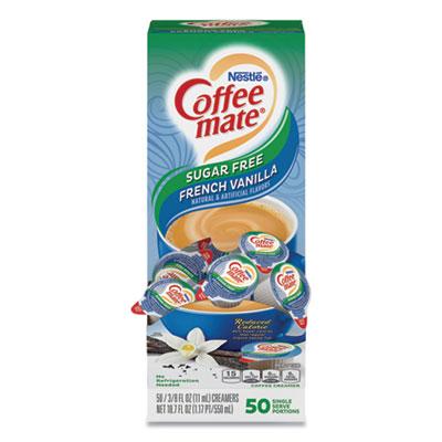View larger image of Liquid Coffee Creamer, Zero Sugar French Vanilla, 0.38 oz Mini Cups, 50/Box