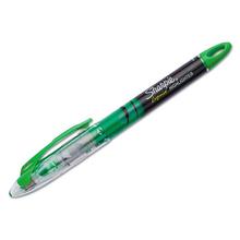 Liquid Pen Style Highlighters, Chisel Tip, Fluorescent Green, Dozen