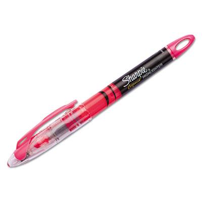 View larger image of Liquid Pen Style Highlighters, Chisel Tip, Fluorescent Pink, Dozen