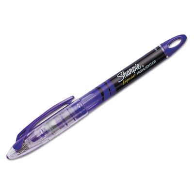 View larger image of Liquid Pen Style Highlighters, Chisel Tip, Fluorescent Purple, Dozen