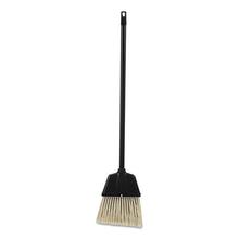 Lobby Dust Pan Broom, Plastic, Natural/Black, 38", 12/Carton