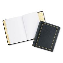 Looseleaf Corporation Minute Book, 1-Subject, Unruled, Black/Gold Cover, (250) 11 x 8.5 Sheets