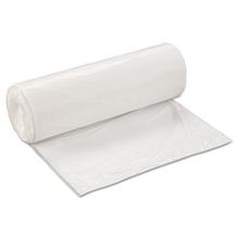 Low-Density Commercial Can Liners, 60 gal, 0.7 mil, 38" x 58", White, 25 Bags/Roll, 4 Rolls/Carton