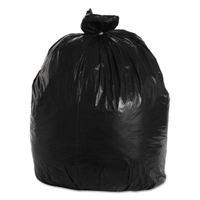 View larger image of Recycled Low-Density Polyethylene Can Liners, 33 gal, 1.2 mil, 33" x 39", Black, 10 Bags/Roll, 10 Rolls/Carton