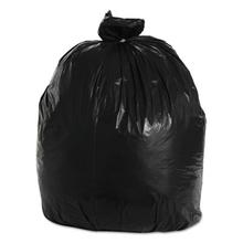 Recycled Low-Density Polyethylene Can Liners, 33 gal, 1.2 mil, 33" x 39", Black, 10 Bags/Roll, 10 Rolls/Carton