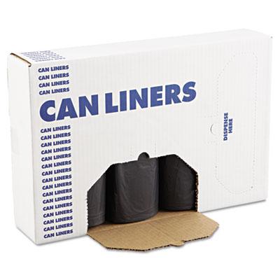 View larger image of Low Density Repro Can Liners, 45 gal, 1.2 mil, 40" x 46", Black, 100/Carton