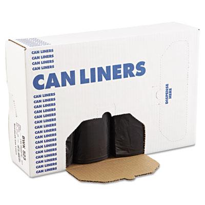 View larger image of Recycled Low-Density Polyethylene Can Liners, 60 gal, 1.6 mil, 38" x 58", Black, 10 Bags/Roll, 10 Rolls/Carton
