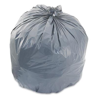 View larger image of Low-Density Waste Can Liners, 33 gal, 1.1 mil, 33" x 39", Gray, 25 Bags/Roll, 4 Rolls/Carton