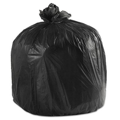 View larger image of Low-Density Waste Can Liners, 45 gal, 0.6 mil, 40" x 46", Black, 25 Bags/Roll, 4 Rolls/Carton