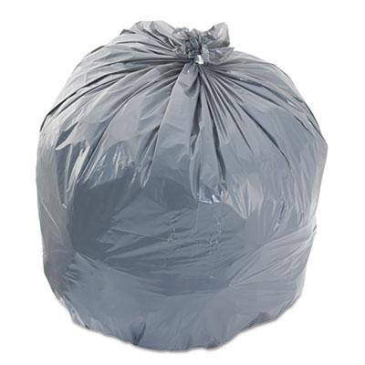 View larger image of Low-Density Waste Can Liners, 45 gal, 0.95 mil, 40" x 46", Gray, 25 Bags/Roll, 4 Rolls/Carton