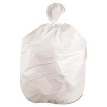 Low-Density Waste Can Liners, 56 gal, 0.6 mil, 43" x 47", White, 25 Bags/Roll, 4 Rolls/Carton