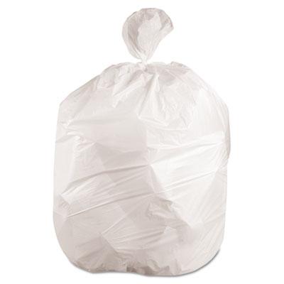 View larger image of Low-Density Waste Can Liners, 60 gal, 0.6 mil, 38" x 58", White, 25 Bags/Roll, 4 Rolls/Carton