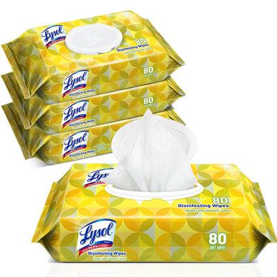 View larger image of Lysol Disinfecting Wipes Lemon & Lime Blossom Flatpack