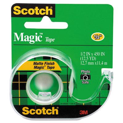 View larger image of Magic Tape in Handheld Dispenser, 1" Core, 0.5" x 37.5 ft, Clear