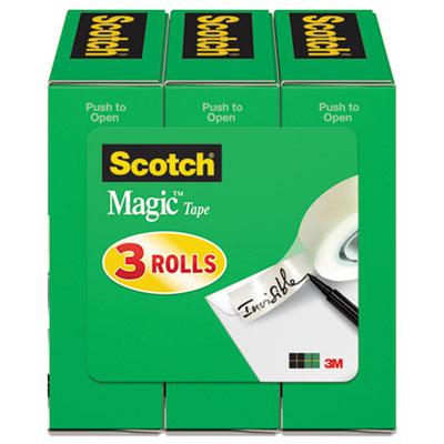 View larger image of Magic Tape Refill, 1" Core, 0.5" x 36 yds, Clear, 3/Pack