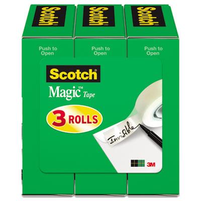View larger image of Magic Tape Refill, 1" Core, 0.75" x 83.33 ft, Clear, 3/Pack