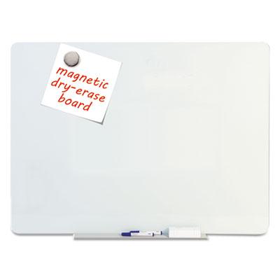 View larger image of Magnetic Glass Dry Erase Board, 36 x 24, Opaque White Surface