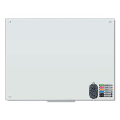 View larger image of Magnetic Glass Dry Erase Board Value Pack, 47" x 35", Frosted White