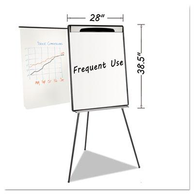 View larger image of Magnetic Gold Ultra Dry Erase Tripod Easel with Extension Arms, 32" to 72", Black/Silver