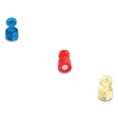 View larger image of Magnetic Push Pins, Assorted Colors, 0.75" Diameter, 6/Pack