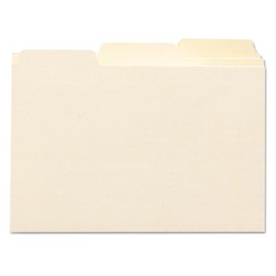 View larger image of Manila Card Guides, 1/3-Cut Top Tab, Blank, 4 x 6, Manila, 100/Box