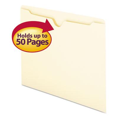 View larger image of Manila File Jackets, 1-Ply Straight Tab, Letter Size, Manila, 100/Box