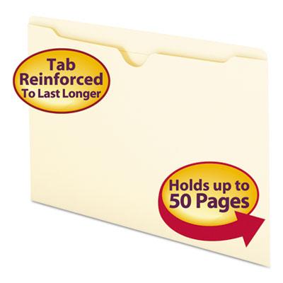 View larger image of Manila File Jackets, 2-Ply Straight Tab, Legal Size, Manila, 100/Box