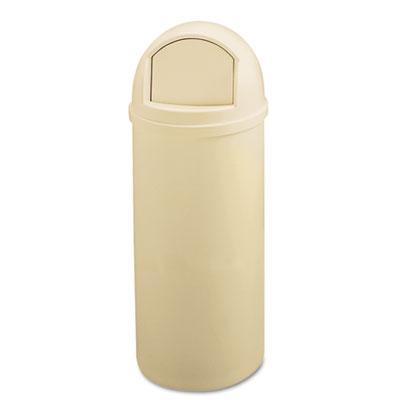View larger image of Marshal Classic Container, 25 gal, Plastic, Beige