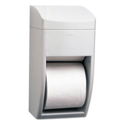 View larger image of Matrix Series Two-Roll Tissue Dispenser, 6.25 x 6.88 x 13.5, Gray