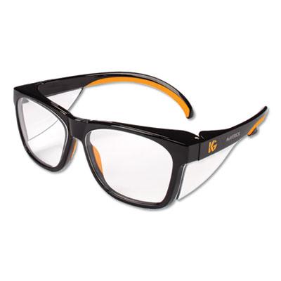 View larger image of Maverick Safety Glasses, Black/Orange, Polycarbonate Frame